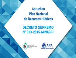 Resumen del Plan Nacional de Recursos Hídricos – PNRH